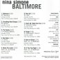 nina simone baltimore mint europe remastered 2003 cd - piano jazz r&b blues rock