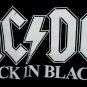 ac dc back in black new with tags 2024 official logo XL tee - angus hard rock sg guitar bon