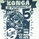 see the world famous konga ae outfitters 77 new S unisex tee - king kong thrills