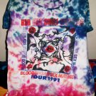 red hot chili peppers blood sugar sex magik1991 tour tie dye M tee - flea rock