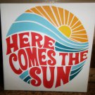 beatles here comes the sun song title canvas art in frame - abbey road george harrison