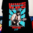 elias walk with 2018 world tour official WWE L tee - nxt tna wrestler guitar man