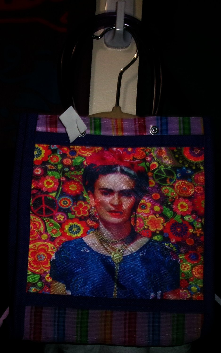 frida kahlo new kids plastic shop bag rainbow colors - mexico artist activist