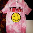 nirvana pink yellow smiley official S women - punk idie rock teen spirit kurt