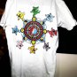 grateful dead dancing bears xs -s women tee - jerry garcia truckin candyman trip