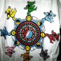 grateful dead dancing bears xs -s women tee - jerry garcia truckin candyman trip