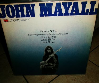 john mayall primal solos mint 1977 lp - uk blues clapton jack bruce mick taylor