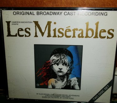 les miserables original broadway cast 2 cd set/book - stage screen nyc musical show