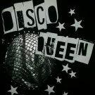 disco queen silver ball silver studs girls youth xs tee - nyc studio 54 dj party bee gees abba