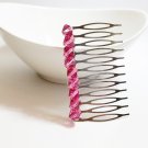 Swarovski Wedding Hair Comb - Pink Crystal Hair Fascinator HS038