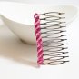 Swarovski Wedding Hair Comb - Pink Crystal Hair Fascinator HS038