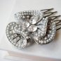 Wedding Orchid Hair Comb - Faux Pearl Flower - Gift Under 20 CB001