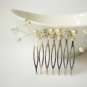 Handmade Cluster Pearl Hair Comb - Swarovski Crystal Wedding HS023