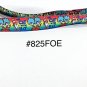 5 yard - 5/8" Cat In The Hat with Thing 1 and 2 on Ombre Fold Over Elastic FOE Craft Supply