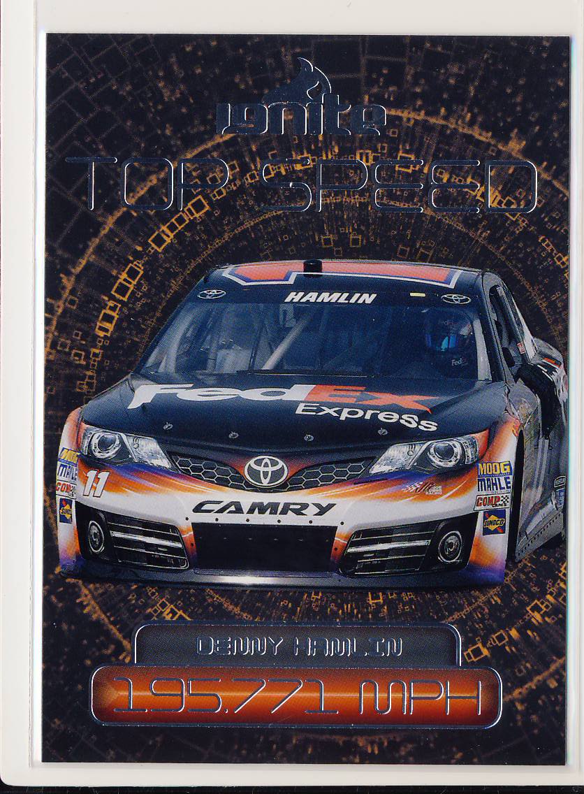 2013 Press Pass Ignite #57 Denny Hamlin Car Top Speed