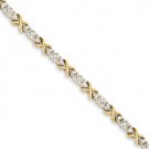 14k Diamond X Bracelet Style: Y10761A