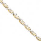 14K Diamond Bracelet Two Tone Gold Style: X3222A