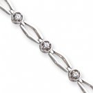 14k White Gold AA Diamond tennis bracelet Style: X789WAA
