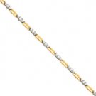 14k Two-tone AA Diamond tennis bracelet Style: X638AA