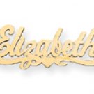 14K .013 Gauge Polished Name Plate with Heart Pendant Style: XNA145Y