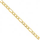 14k 7.3mm Semi-Solid Figaro Chain Style: BC97-24