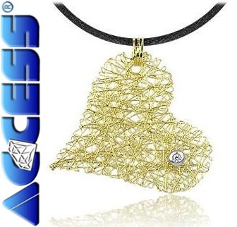 Exclusive 14K Gold-Pendant with Diamond