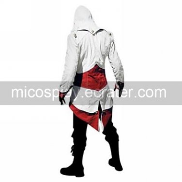 Assassin's Creed III Connor Red And White Jacket Cosplay Costume