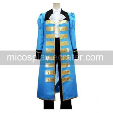 Hetalia Axis Powers Blue France Cosplay Costume