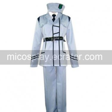 Hetalia Axis Powers White Uniform Cosplay Costume