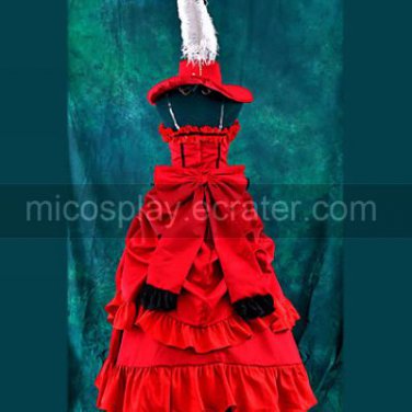 Black Butler Angelina Dulles Party Dress Cosplay Costume
