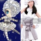 Black Butler Kuroshitsuji Circus Doll White Lovely Cosplay Costume
