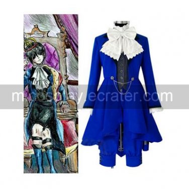 Kuroshitsuji Ciel Phantomhive Blue Cosplay Costume
