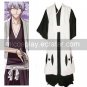 Bleach 3rd Division Captain Ichimaru Gin Halloween Cosplay Costume