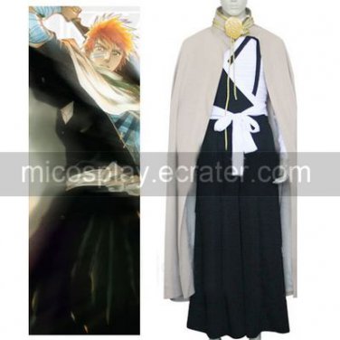 Bleach Kurosaki Ichigo Men's Execution Ground Halloween Cosplay Costume