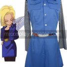 Dragon Ball Android 18 Uniform Cloth Combined Leather Cosplay Costume