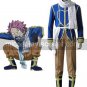 Blue Fairy Tail Natsu Dragneel Cosplay Costume