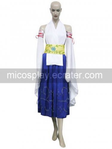 Final Fantasy X-0 Yuna Halloween Cosplay Costume
