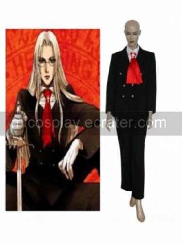 Great Hellsing OVA Sir Integra Black Cosplay Costume