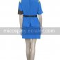Great Hellsing Seras Victoria Blue Cosplay Costume