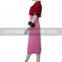 Kingdom Hearts Final Fantasy VII Aerith Halloween Cosplay Costume