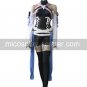 Kingdom Hearts Black And Blue Satin Spandex Leather Cosplay Costume