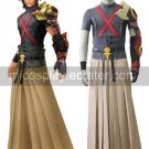Kingdom Hearts Tara Gray And Coffee Uniform Cloth Leather Cosplay Costume
