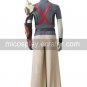 Kingdom Hearts Tara Gray And Coffee Uniform Cloth Leather Cosplay Costume