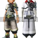 Kingdom Hearts Ventus Black And White Uniform Cloth Leather Cosplay Costume