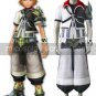 Kingdom Hearts Ventus Black And White Uniform Cloth Leather Cosplay Costume