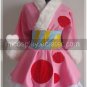 K-ON Hirasawa Yui Cute Pink Kimono Cosplay Costume