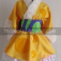 K-ON Tainaka Ritsu Lovely Light Yellow Kimono Cosplay Costume