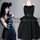 K-ON! Akiyama Mio Black Beautiful Dress Cosplay Costume