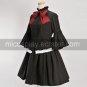 K-ON! Akiyama Mio Black Long Sleeves Shirt and Skirt Uniform Cloth Cosplay Costume