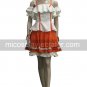Macross Frontier Ranka Lee White and Orange Performe Cosplay Costume